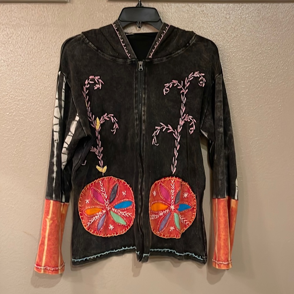 Hippy zipper w hoody jacket